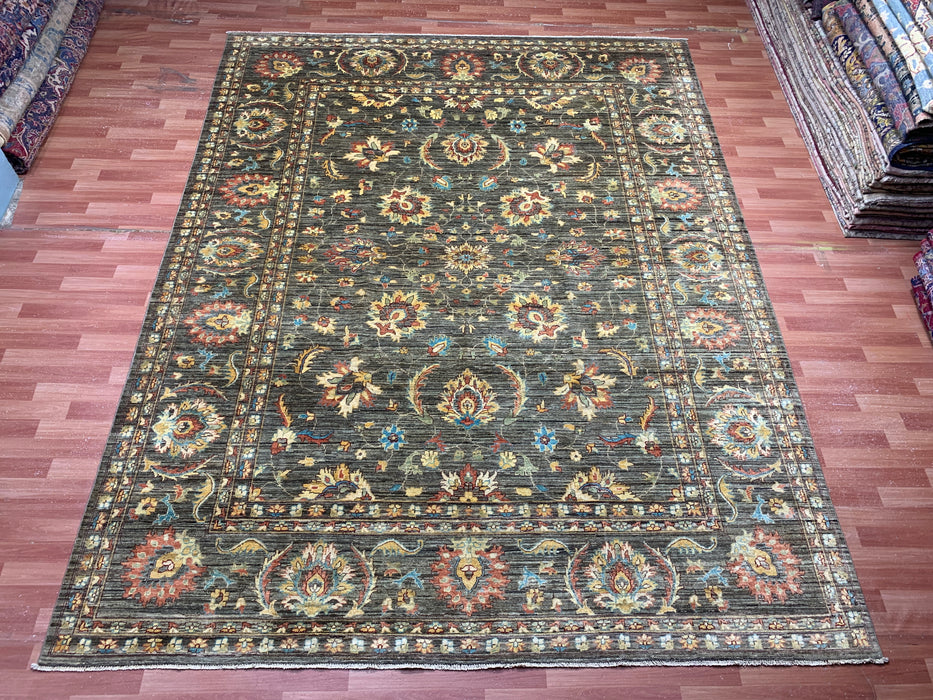 9'x12' Hand-Knotted Chobi Gray/Multi Area Rug – KB Rugs