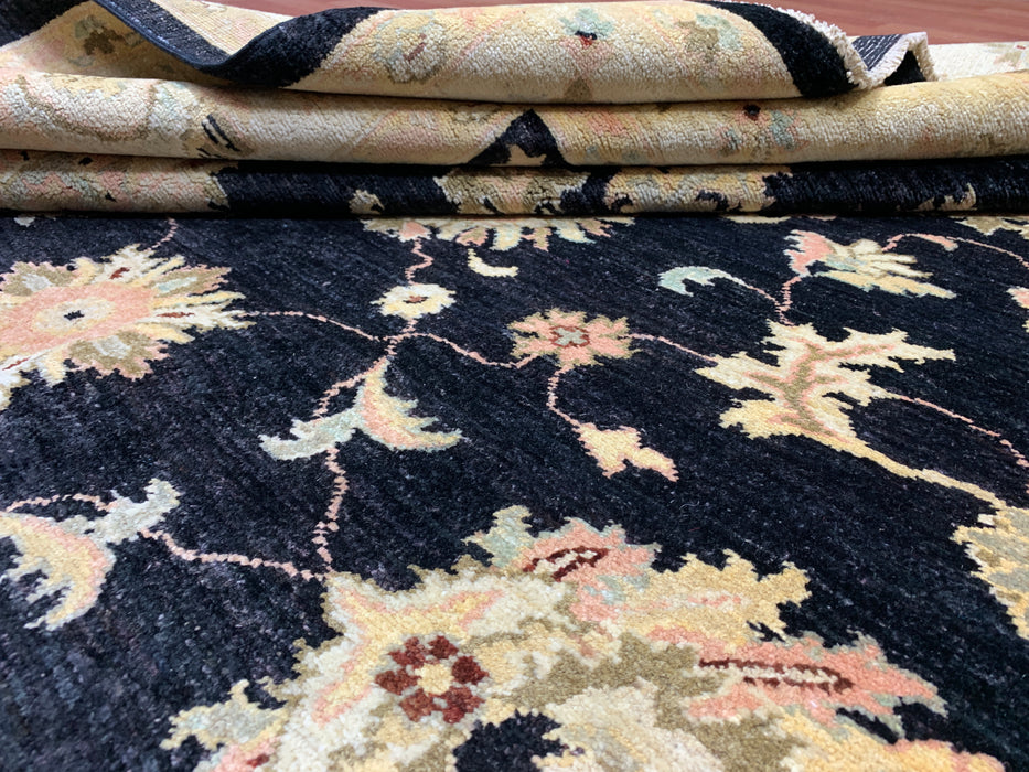 8'x10' Hand-Knotted Chobi Black/Multi Area Rug – KB Rugs