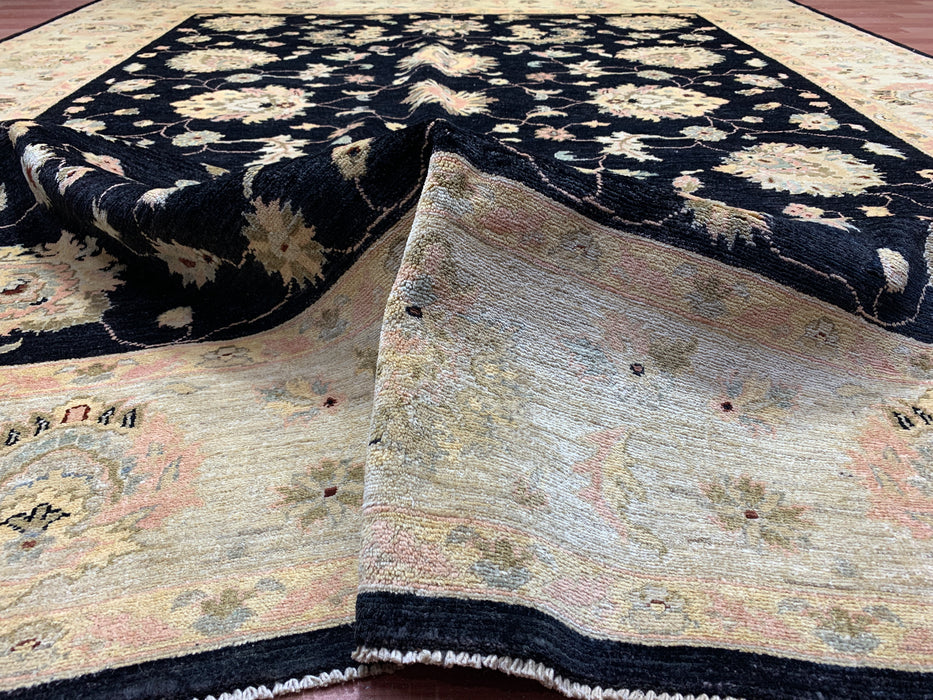 8'x10' Hand-Knotted Chobi Black/Multi Area Rug – KB Rugs