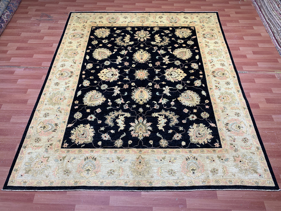 8'x10' Hand-Knotted Chobi Black/Multi Area Rug – KB Rugs