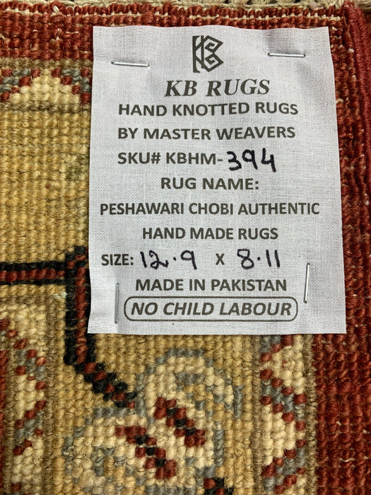 9'x12' Hand-Knotted Chobi Black/Multi Area Rug – KB Rugs