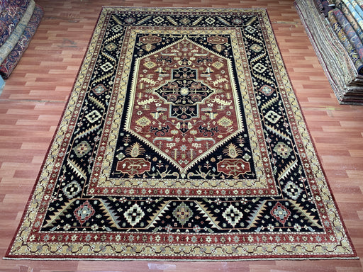 9'x12' Hand-Knotted Chobi Black/Multi Area Rug – KB Rugs