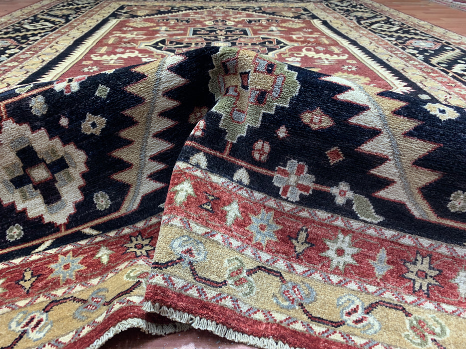 9'x12' Hand-Knotted Chobi Black/Multi Area Rug – KB Rugs