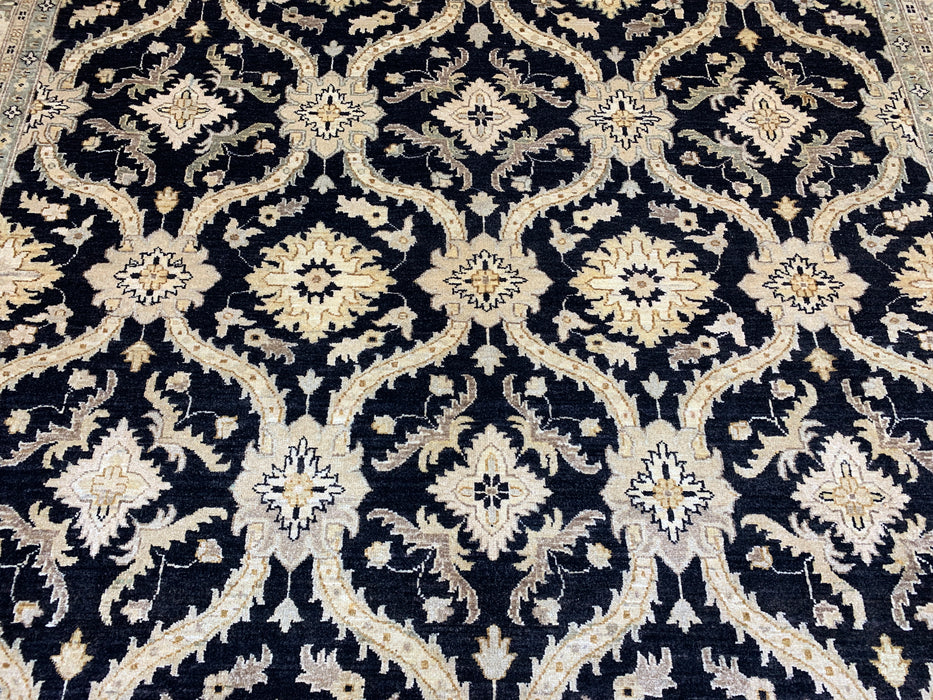 9'x12' Hand-Knotted Chobi Black/Beige Area Rug – KB Rugs