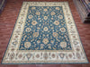 9'x12' Hand-Knotted Chobi Blue/Ivory Area Rug – KB Rugs