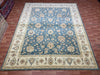 9'x12' Hand-Knotted Chobi Blue/Ivory Area Rug – KB Rugs