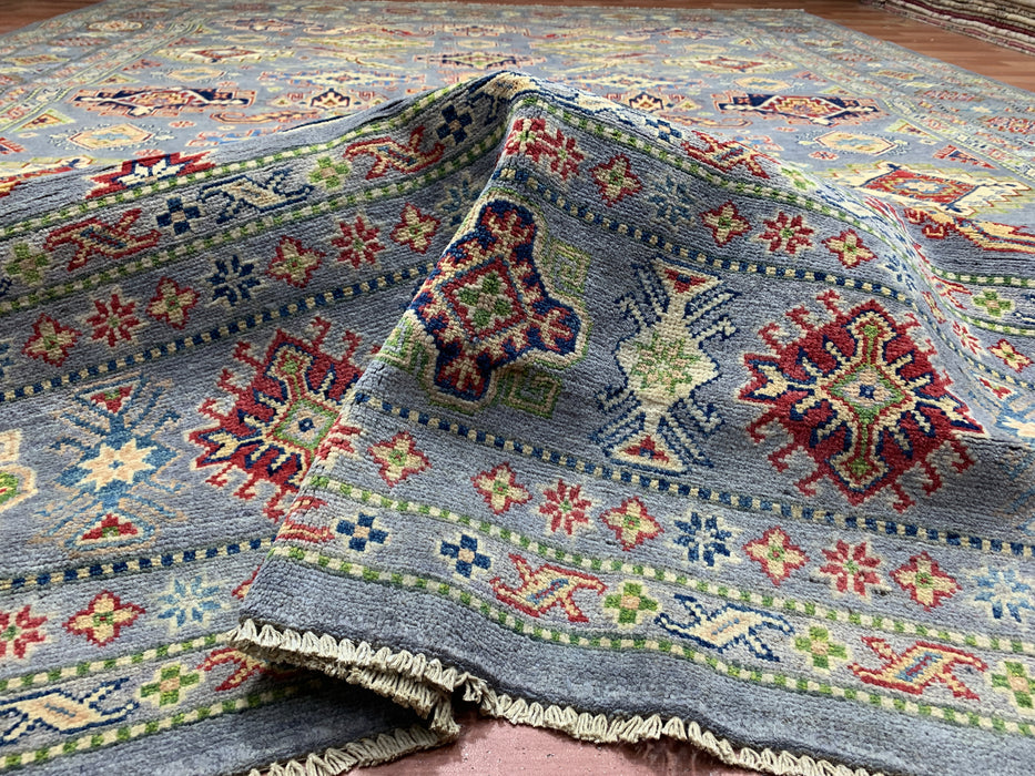 9'x12' Hand-Knotted Chobi Blue/Multi Area Rug – KB Rugs