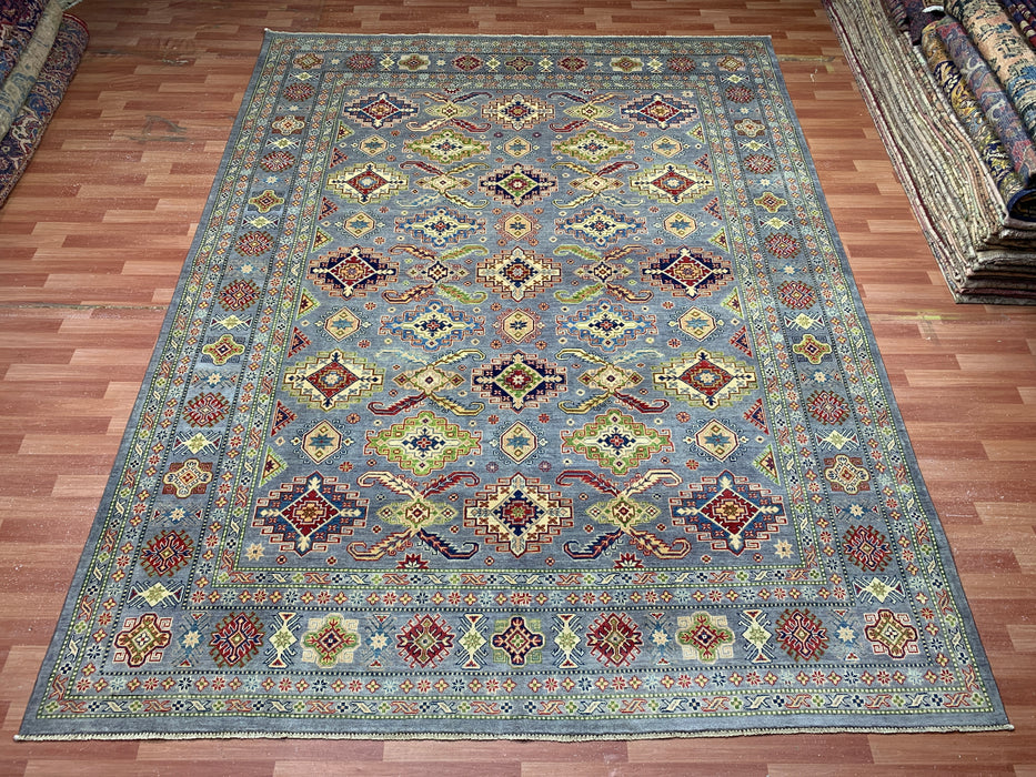 9'x12' Hand-Knotted Chobi Blue/Multi Area Rug – KB Rugs