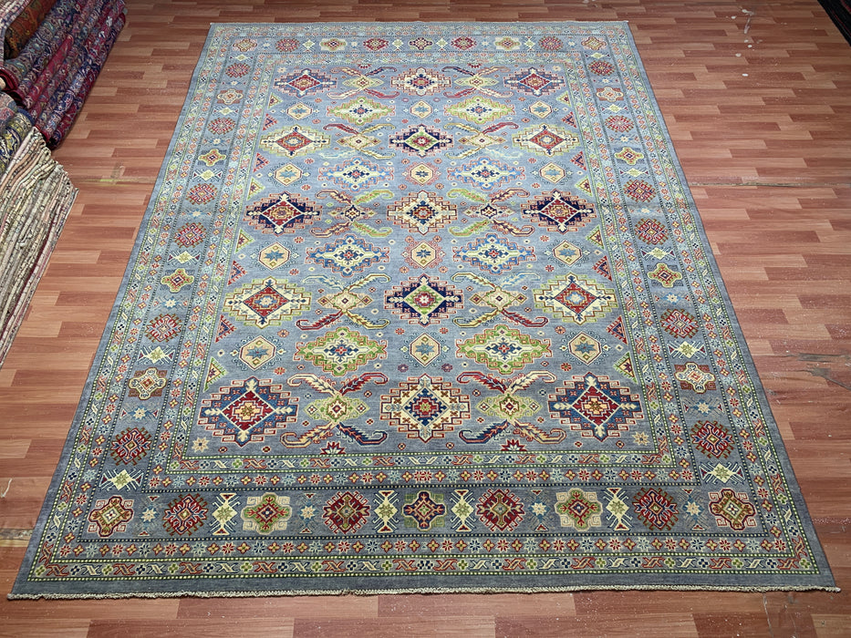 9'x12' Hand-Knotted Chobi Blue/Multi Area Rug – KB Rugs