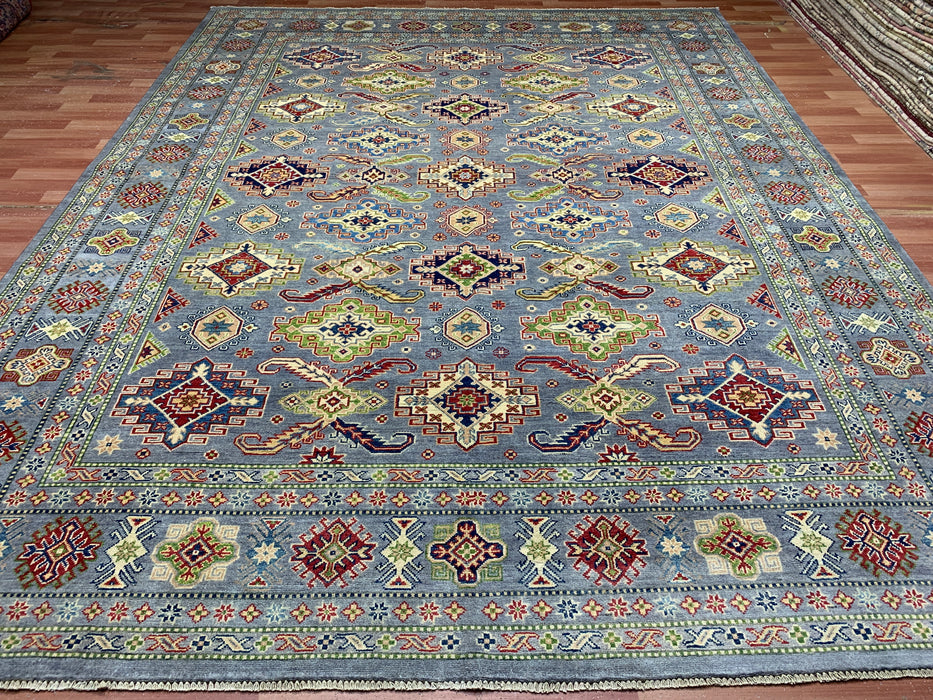 9'x12' Hand-Knotted Chobi Blue/Multi Area Rug – KB Rugs
