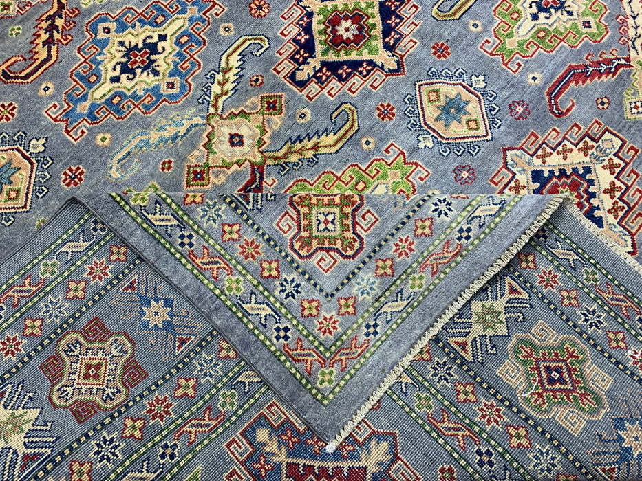 9'x12' Hand-Knotted Chobi Blue/Multi Area Rug – KB Rugs