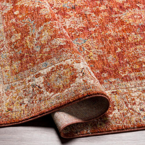 Livabliss  Mirabel Machine Woven Rug — Rust / Cream | MBE-2307
