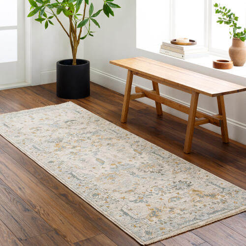 Livabliss  Dresden Machine Woven Rug — Ivory / Mist | DRE-2308 - colour & pattern