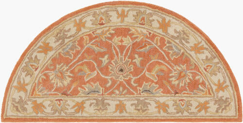 Caesar Handmade Wool Rug — Rust / Burnt Orange | CAE-1124