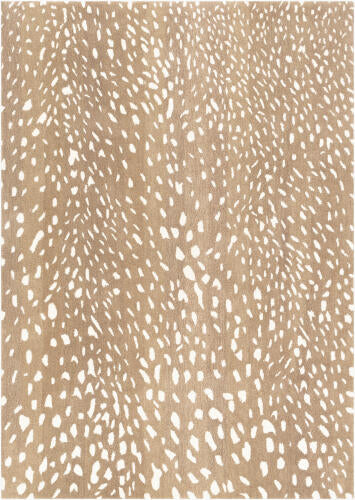 Athena Handmade Wool Rug — Light Brown / Cream | ATH-5162 - performance