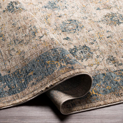 Livabliss Mirabel Machine Woven Rug — Sand / Blue | MBE-2313