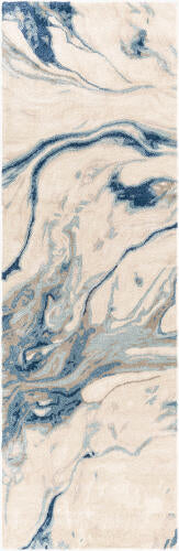 Kavita Handmade Rug — Navy / Light Beige | KVT-2315