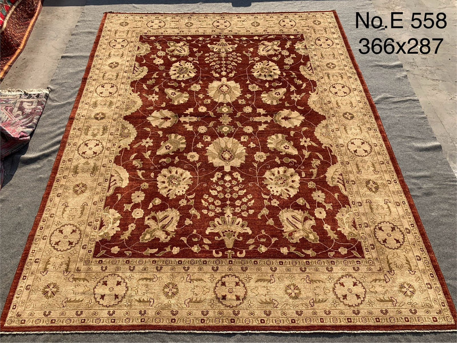 9’5” x 12’0” Hand-Knotted Afghan Chobi Ziegler Rug