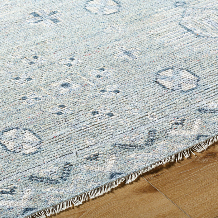 Almeria Hand Knotted Rug — Denim / Dusty Sage | ALM-2302