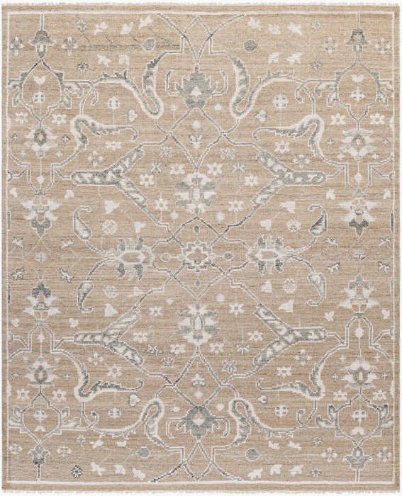 Almeria Hand Knotted Rug — Light Brown / Cream | ALM-2304