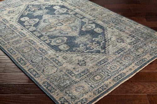 Reign Handmade Wool Rug — Navy / Taupe | REG-2309