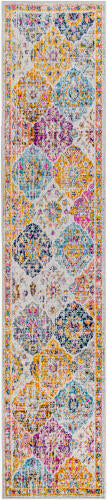 Livabliss Harput Machine Woven Rug — Multicolor Diamond Medallion | HAP-1018
