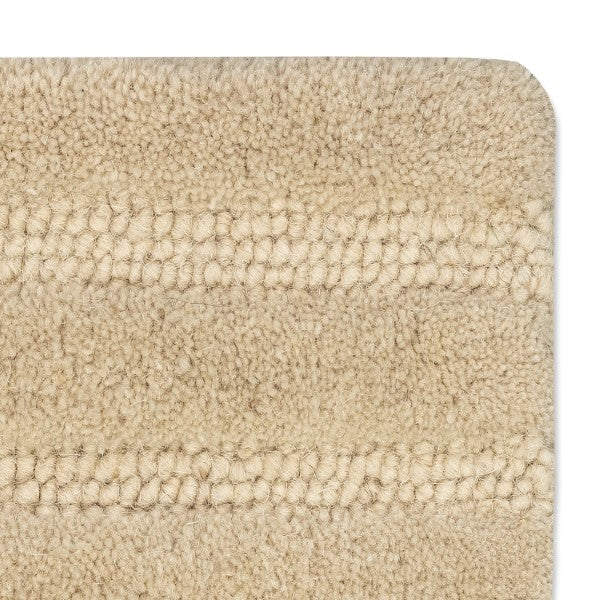 Sculpted Arc Wool Rug – Hand Tufted (High-Low Texture)