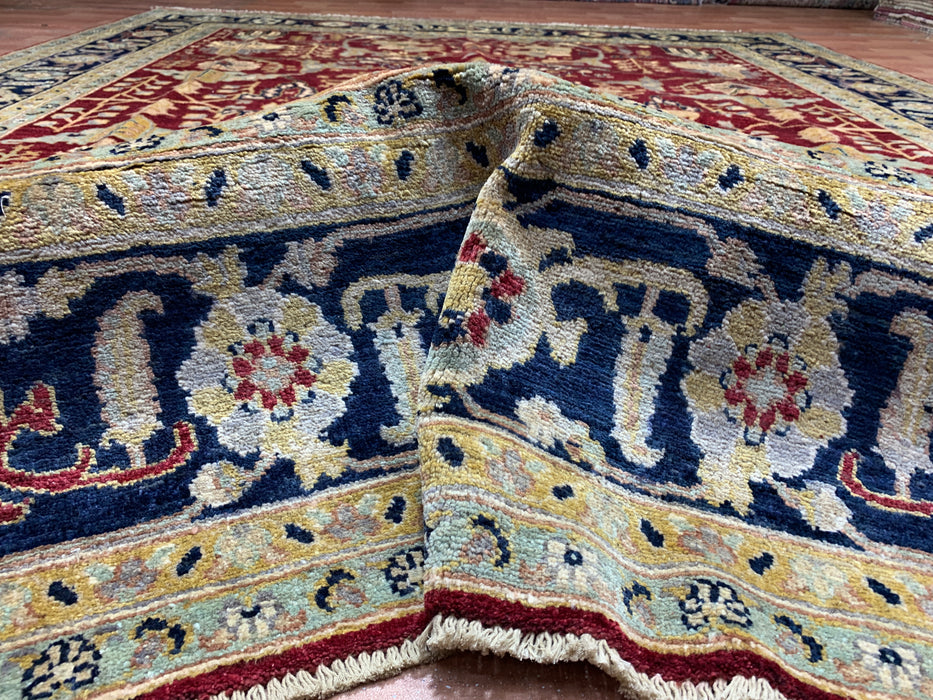 8'x10' Hand-Knotted Chobi Red/Multi Area Rug – KB Rugs