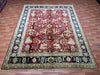 8'x10' Hand-Knotted Chobi Red/Multi Area Rug – KB Rugs