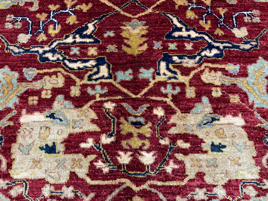 8'x10' Hand-Knotted Chobi Red/Multi Area Rug – KB Rugs