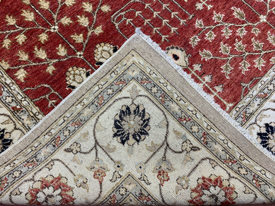 8'x10' Hand-Knotted Chobi Orange/Multi Area Rug – KB Rugs