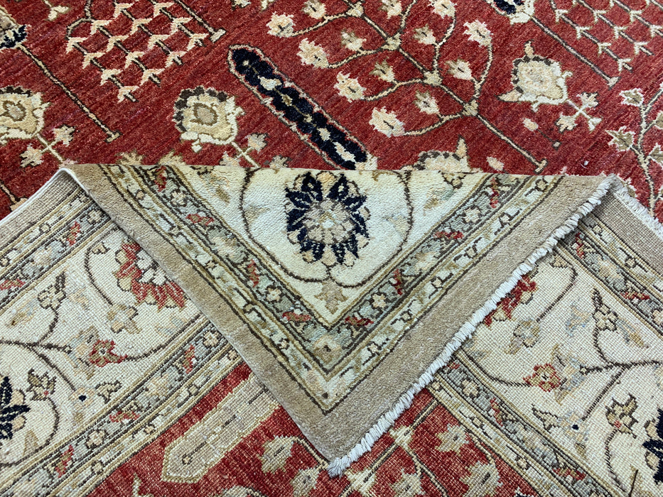 8'x10' Hand-Knotted Chobi Orange/Multi Area Rug – KB Rugs