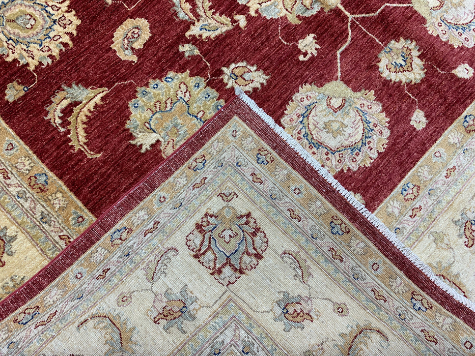 8'x10' Hand-Knotted Chobi Red/Ivory Area Rug – KB Rugs