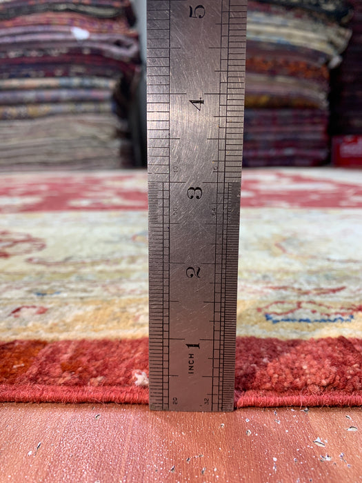 8'x10' Hand-Knotted Chobi Red/Ivory Area Rug – KB Rugs