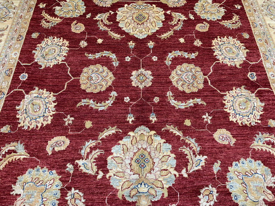 8'x10' Hand-Knotted Chobi Red/Ivory Area Rug – KB Rugs