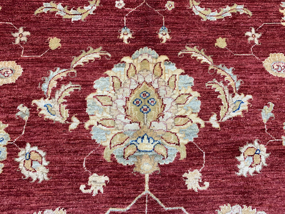 8'x10' Hand-Knotted Chobi Red/Ivory Area Rug – KB Rugs