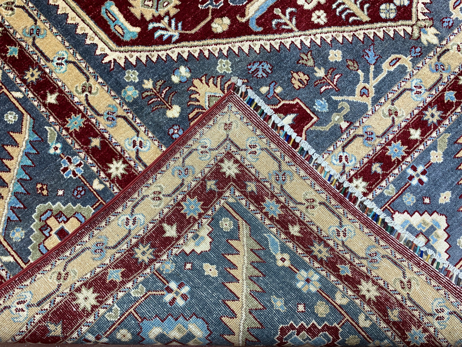 8'x10' Hand-Knotted Kazak Blue/Multi Area Rug – KB Rugs