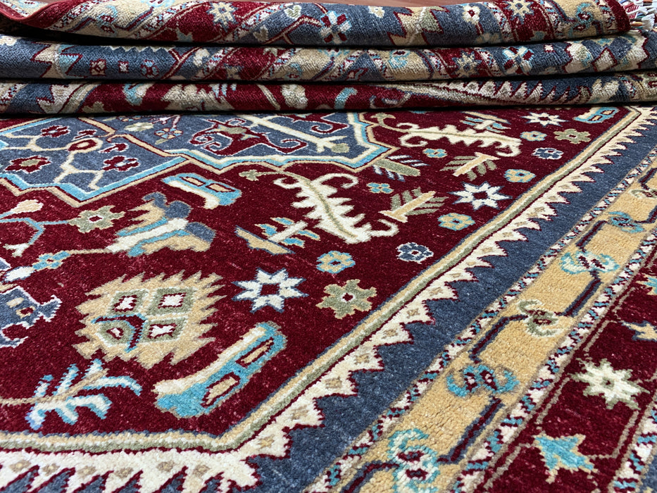 8'x10' Hand-Knotted Kazak Blue/Multi Area Rug – KB Rugs