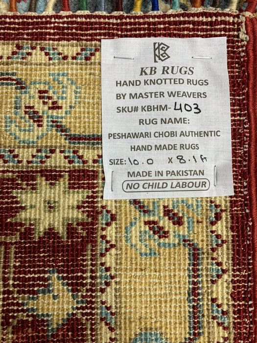 8'x10' Hand-Knotted Kazak Blue/Multi Area Rug – KB Rugs