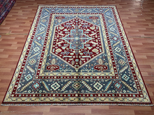 8'x10' Hand-Knotted Kazak Blue/Multi Area Rug – KB Rugs