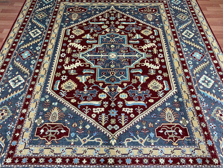 8'x10' Hand-Knotted Kazak Blue/Multi Area Rug – KB Rugs