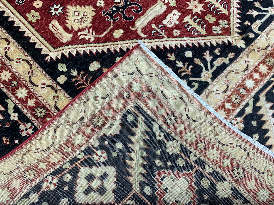 8'x10' Hand-Knotted Kazak Red/Multi Area Rug – KB Rugs