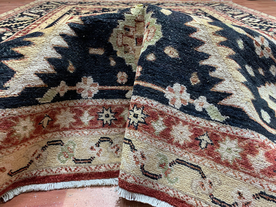 8'x10' Hand-Knotted Kazak Red/Multi Area Rug – KB Rugs