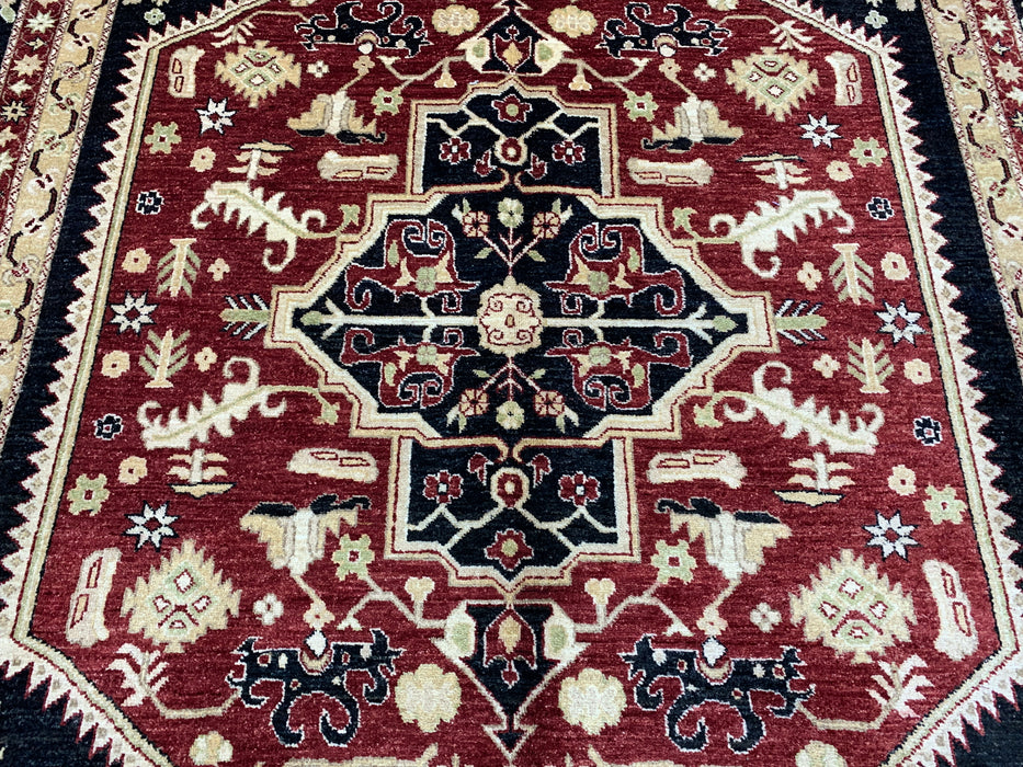 8'x10' Hand-Knotted Kazak Red/Multi Area Rug – KB Rugs