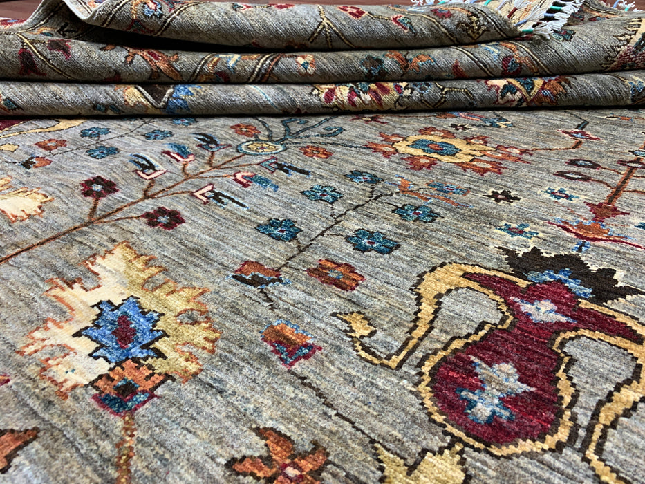 8'3 x 9’4’ Chobi Hand-Knotted Wool Rug