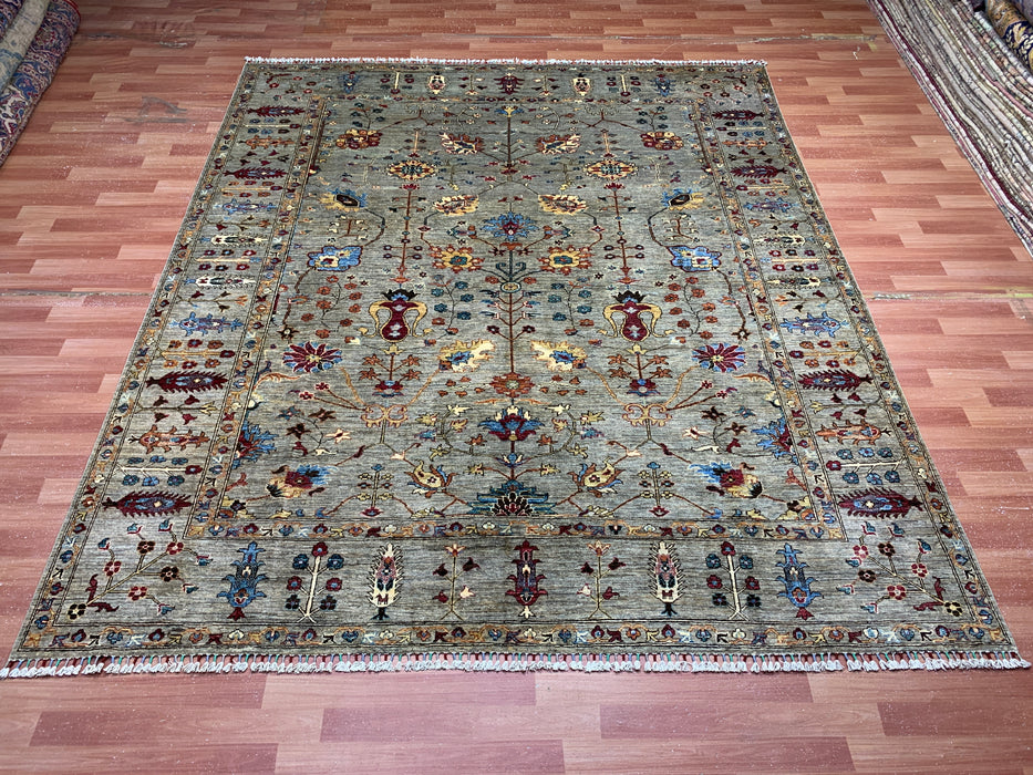 8'3 x 9’4’ Chobi Hand-Knotted Wool Rug