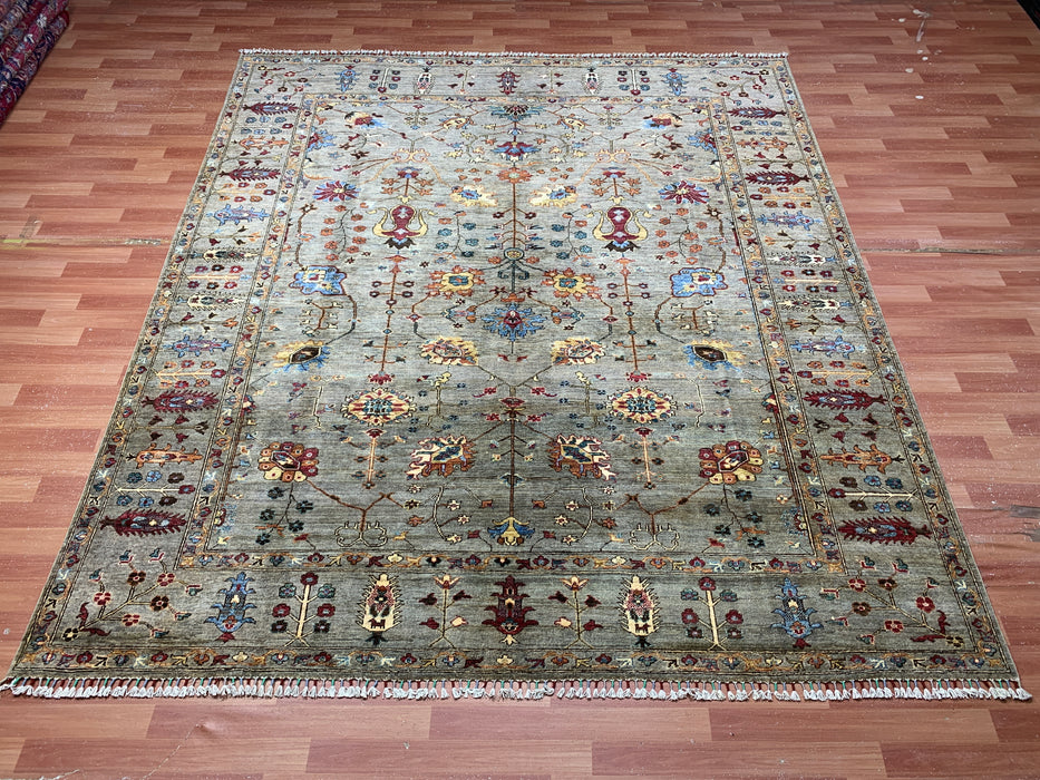 8'3 x 9’4’ Chobi Hand-Knotted Wool Rug