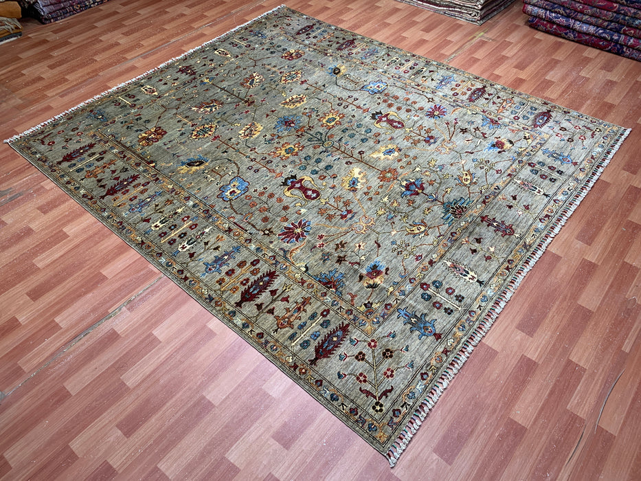8'3 x 9’4’ Chobi Hand-Knotted Wool Rug