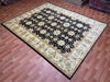 8'x10' Hand-Knotted Chobi Black/Ivory Area Rug – KB Rugs
