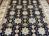 8'x10' Hand-Knotted Chobi Black/Ivory Area Rug – KB Rugs